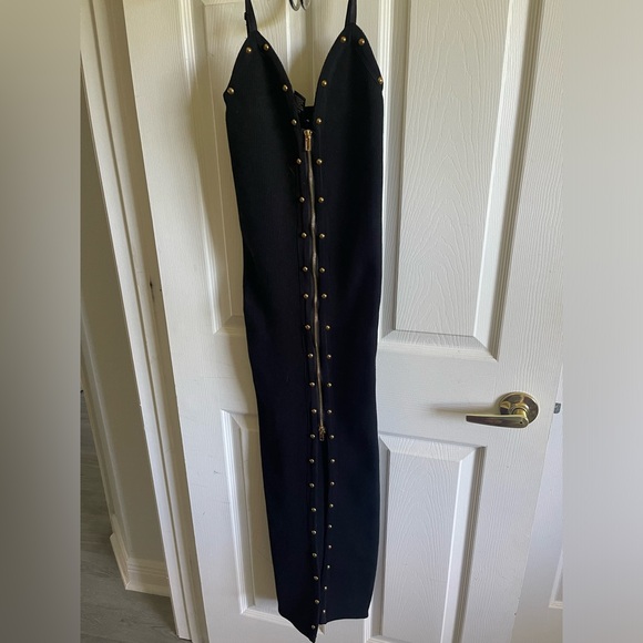 Fashion nova stud sweater maxi dress color black size small - Picture 5 of 8